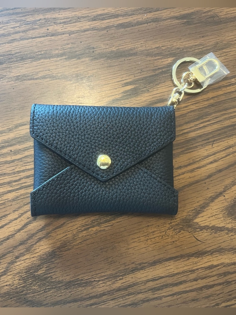 NWOT Dress Up Your Purse Mini Leather Envelope Bag Charm in Black